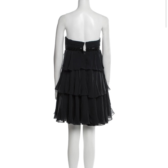 Marchesa Notte black sequined strapless dress - Picture 3 of 3